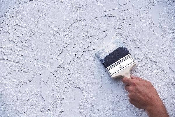 Textured plaster from ordinary putty