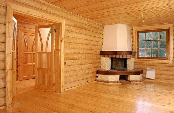 Decorating a wooden house inside with your own hands
