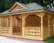 Do-it-yourself gazebo made of wood step by step