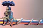 Саморегулиращ се нагревателен кабел за водопровод