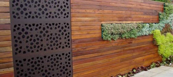 Fences made of wood: photo
