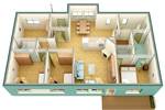 Proiecte de case cu un etaj cu trei dormitoare