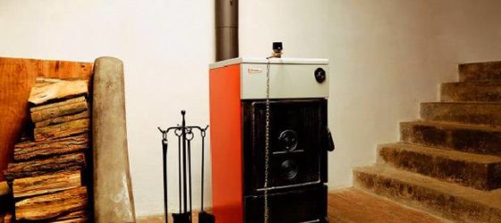 Solid fuel boilers for heating a private house