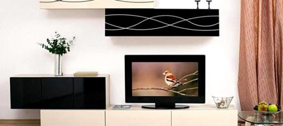 TV stand in modern style: photo