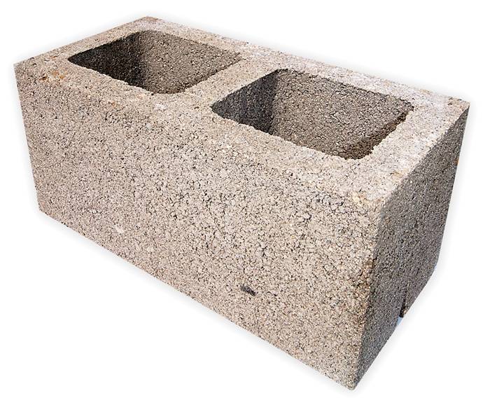Блоков вариант с добавяне на експандирана глина към бетонната смес