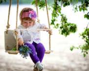Children's outdoor swing for giving: types, materials, production