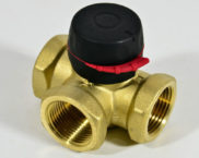 Trojcestný ventil pro vytápění s termostatem: schéma