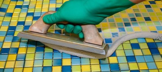 Epoxy grout for tiles