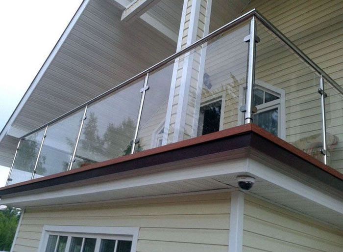 Парапет от неръждаема стомана за балкон