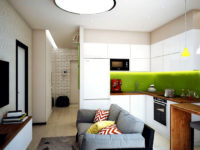 Диваните на дивана се вписват идеално в малки кухни. За удобство се правят със спално място.
