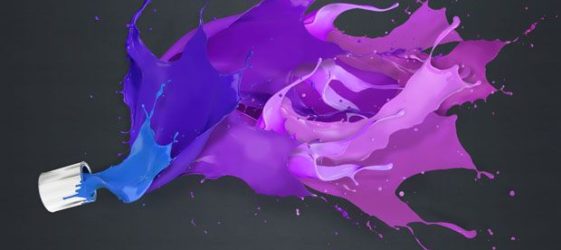 Как да получите лилав цвят при смесване на бои