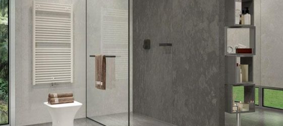 Glass partitions for shower