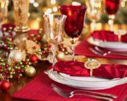 Noworoczna dekoracja stołu