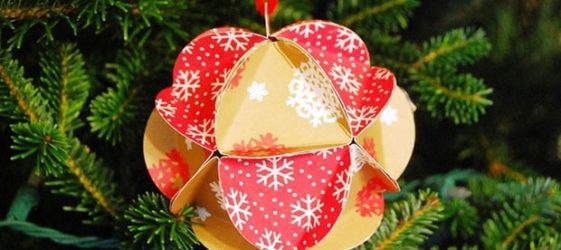DIY Christmas toys made of paper and not only
