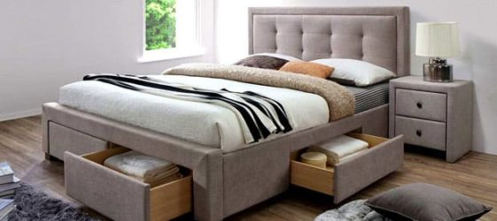 Bed with drawers