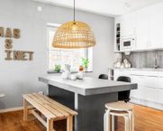 Scandinavian style kitchen: interior, photo
