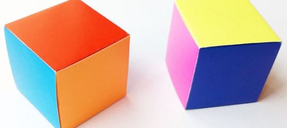 Как се прави кубче от хартия